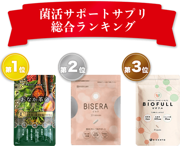 菌活サポートサプリ 総合ランキング